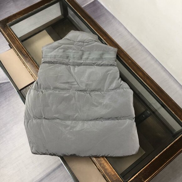 Stone Island Stand - Collar Down Vest Light Gray - Picture 3 of 7